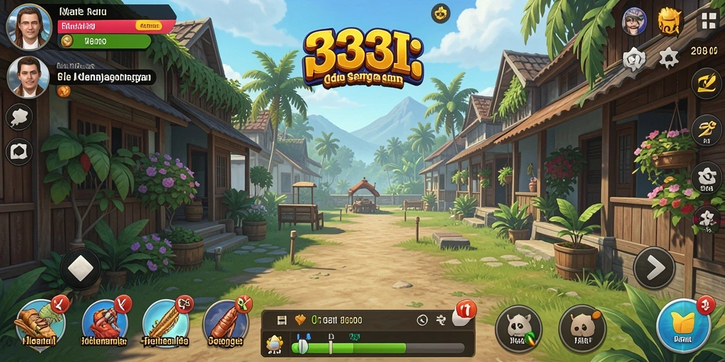 Tampilan gameplay menarik dari 333I yang menampilkan suasana Idle.