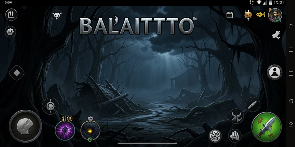 Tampilan permainan BALAITOTO yang menakutkan dan penuh ketegangan.