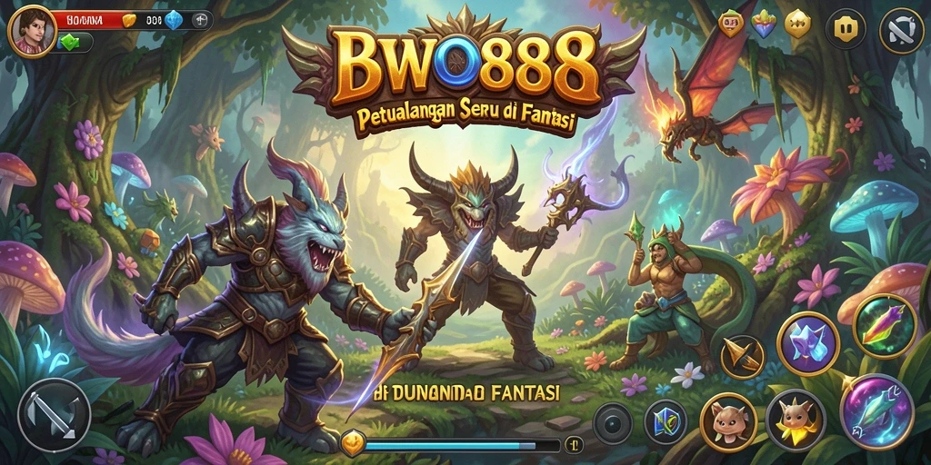 Tampilan gameplay seru dari BWO888 dalam petualangan fantastis.