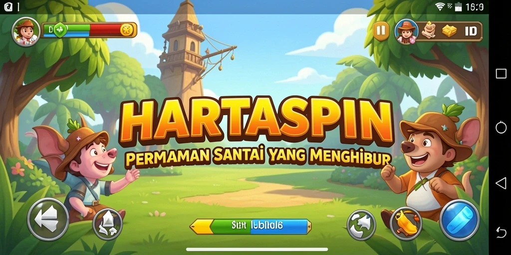 Tampilan gameplay HARTASPIN yang seru dan interaktif.