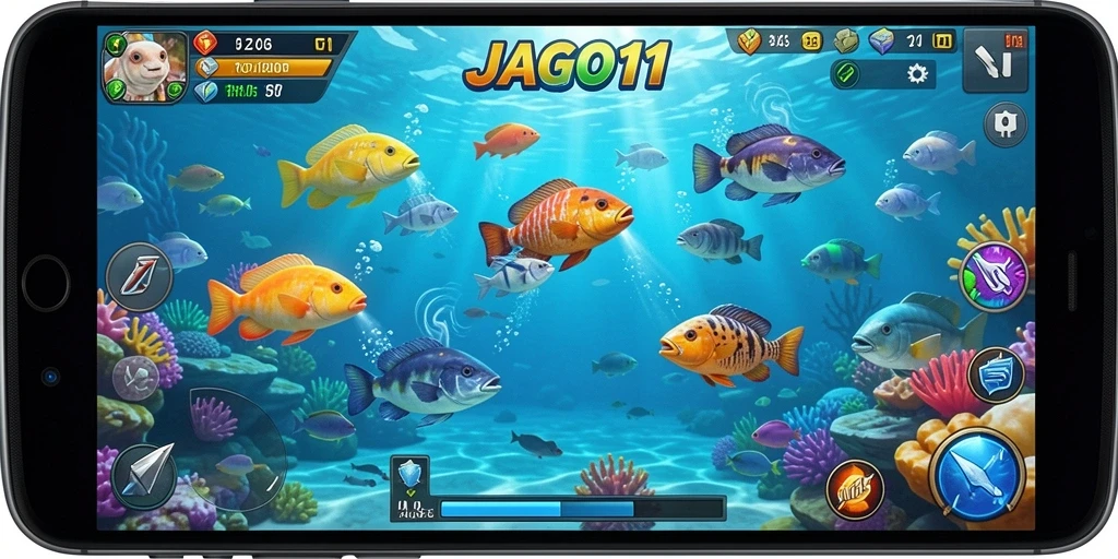 Gameplay Tembak Ikan yang seru dan menantang di JAGO11.