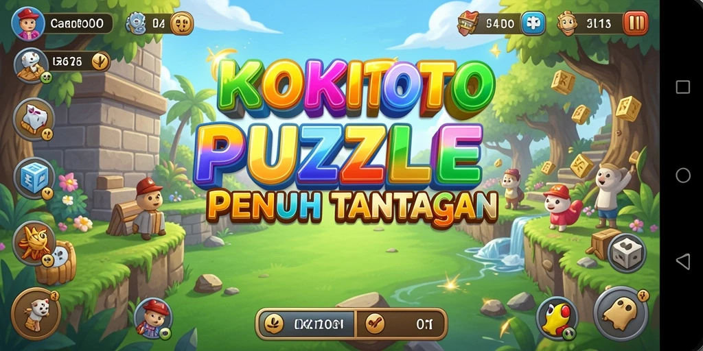 Tampilan gameplay KOKITOTO yang seru dan menantang.