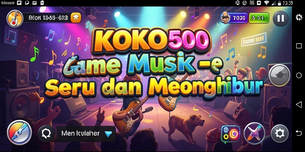 Tampilan menarik dari gameplay KOKO5000 saat bermain musik.