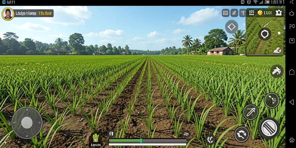 Screenshot utama LG111 menunjukkan gameplay seru bertani yang mengasyikkan.