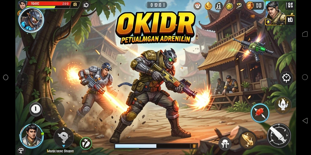 Gameplay mendebarkan OKIDR dengan aksi penuh adrenalin.