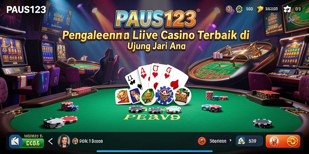 Gameplay Live Casino PAUS123 dengan dealer langsung yang interaktif.