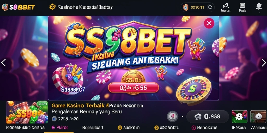 Tampilan menarik gameplay kasino di SS88BET dengan grafis yang memukau.