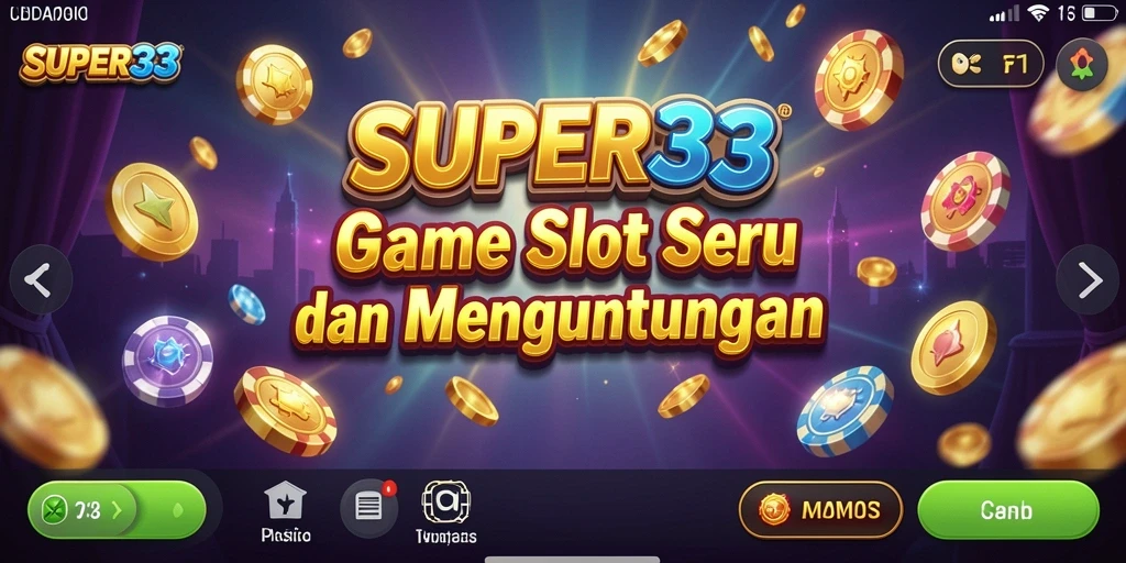 Tampilan gameplay SUPER33 yang menarik dengan fitur slot interaktif.