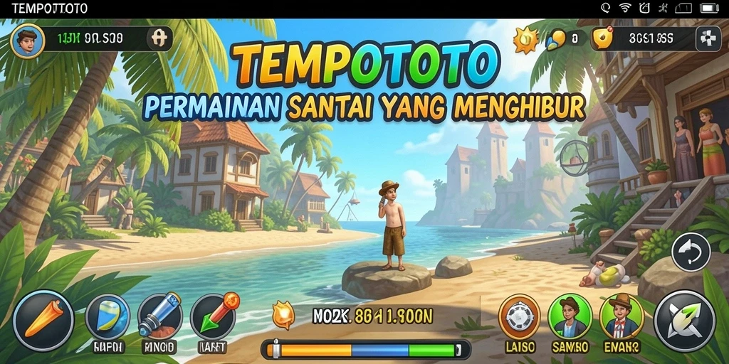 Tampilan gameplay TEMPOTOTO yang menyenangkan dan interaktif.