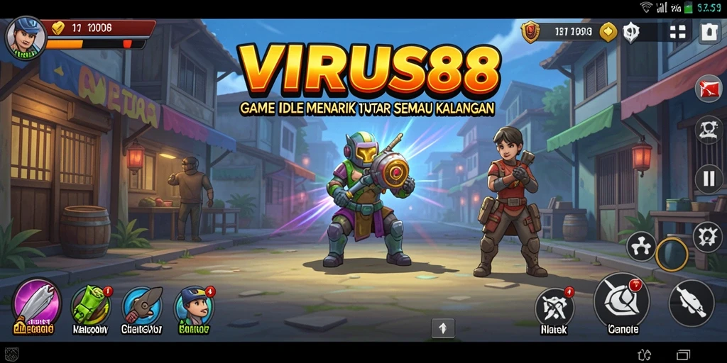 Gambaran gameplay VIRUS88 yang menarik dan penuh tantangan.