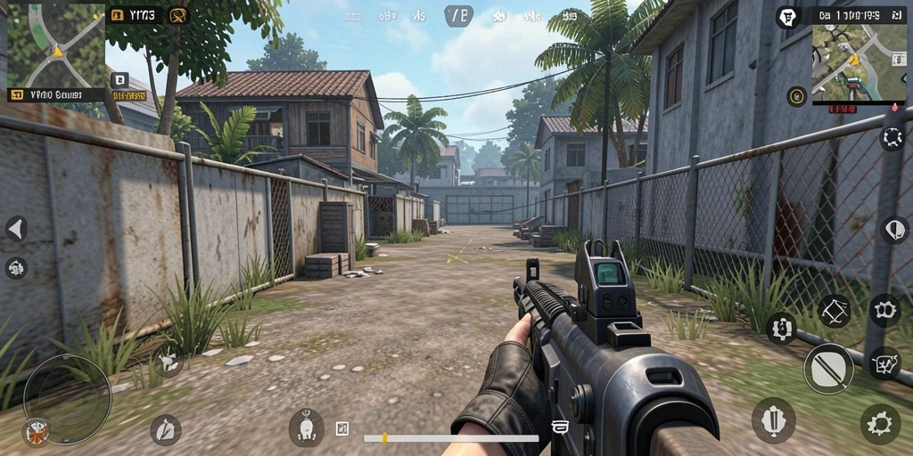 Tampilan gameplay seru dalam YY123 dengan pertarungan intens.